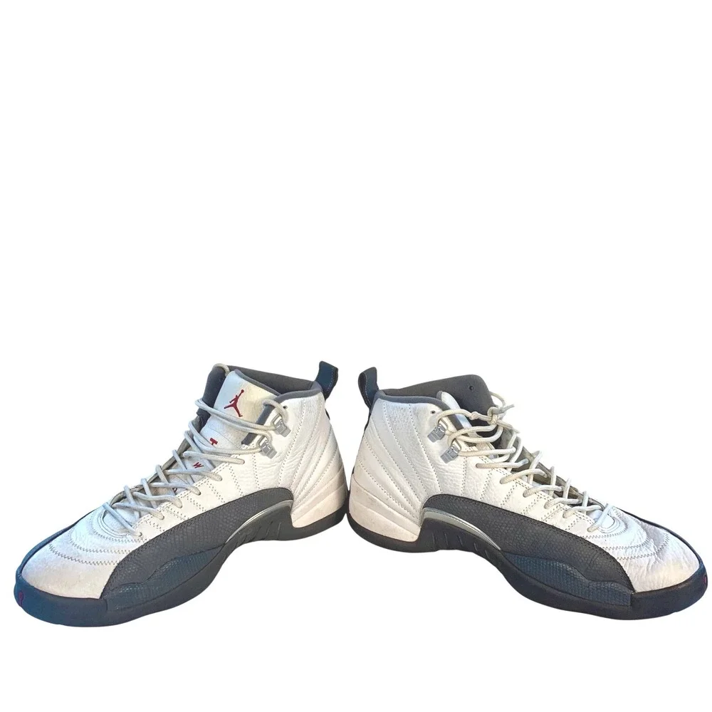 Air Jordan 12 XII Retro White Dark Gray Men's Size 12 US‎ 130690 160
